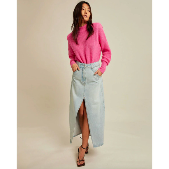 Les Coyotes De Paris Joy Denim Skirt - Picture 1 of 4